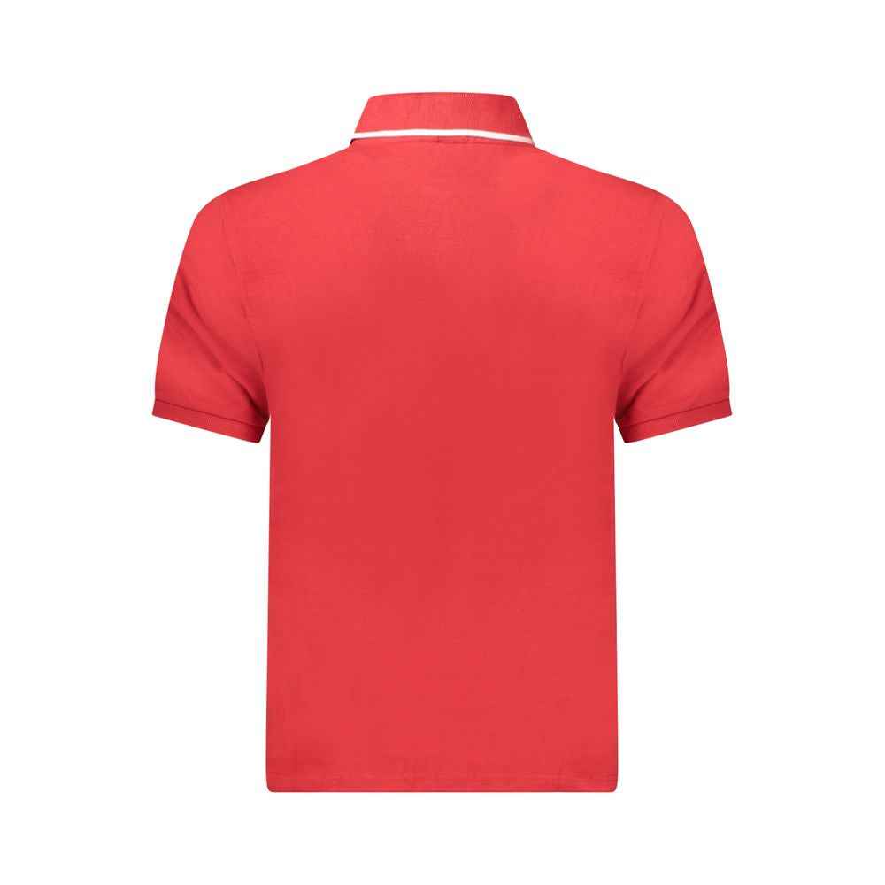 North Sails Red Cotton Men Polo Shirt