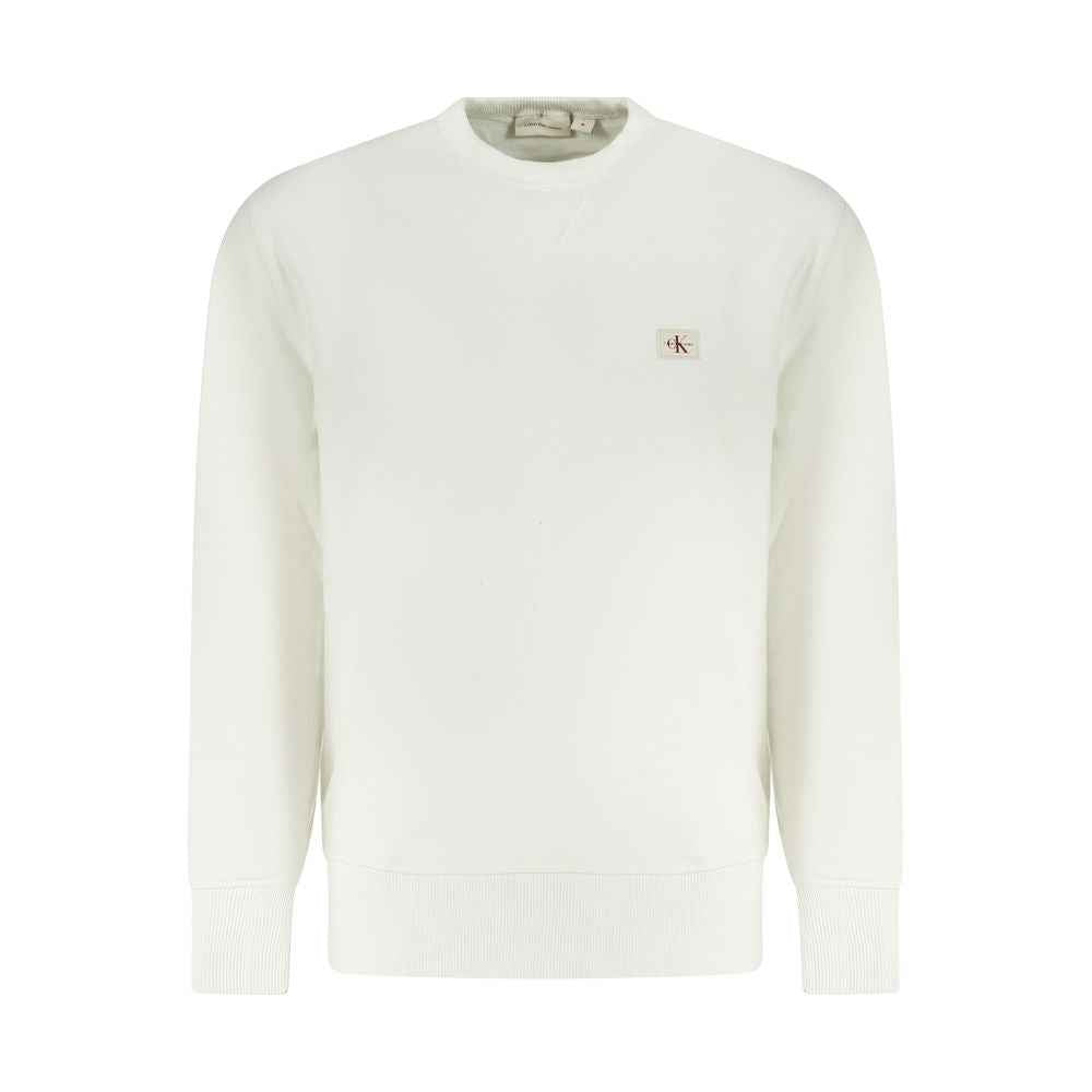 Calvin Klein White Cotton Men Sweater