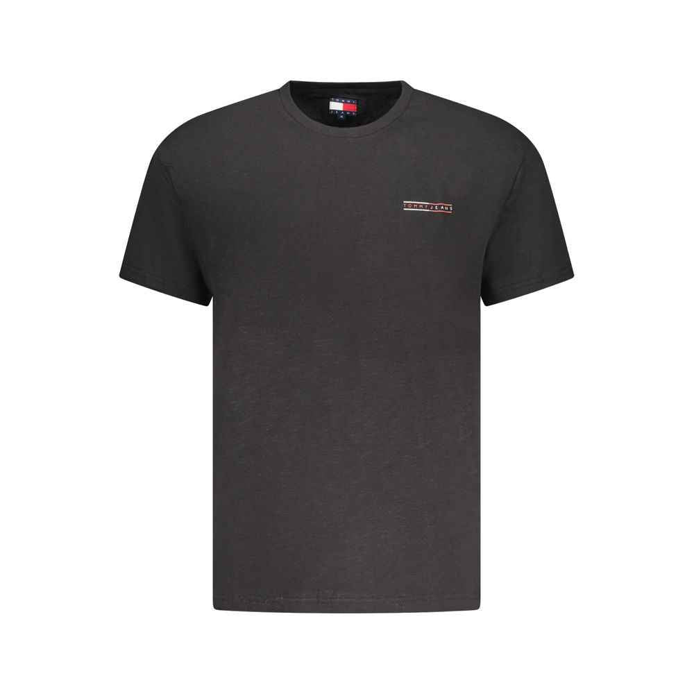 Tommy Hilfiger Black Cotton Men T-Shirt