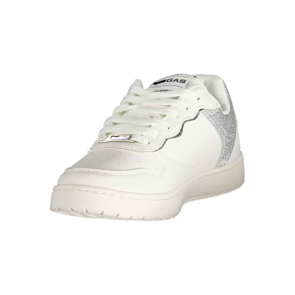 Gas White Polyester Women Sneaker
