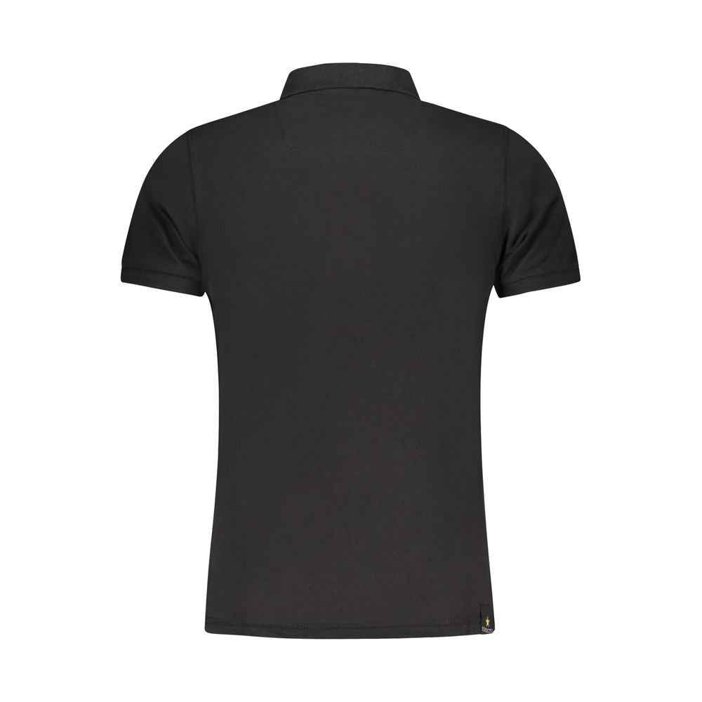 Accademia Militare Black Cotton Polo Shirt