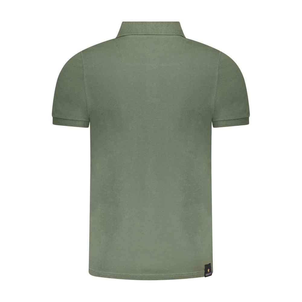 Accademia Militare Green Cotton Polo Shirt