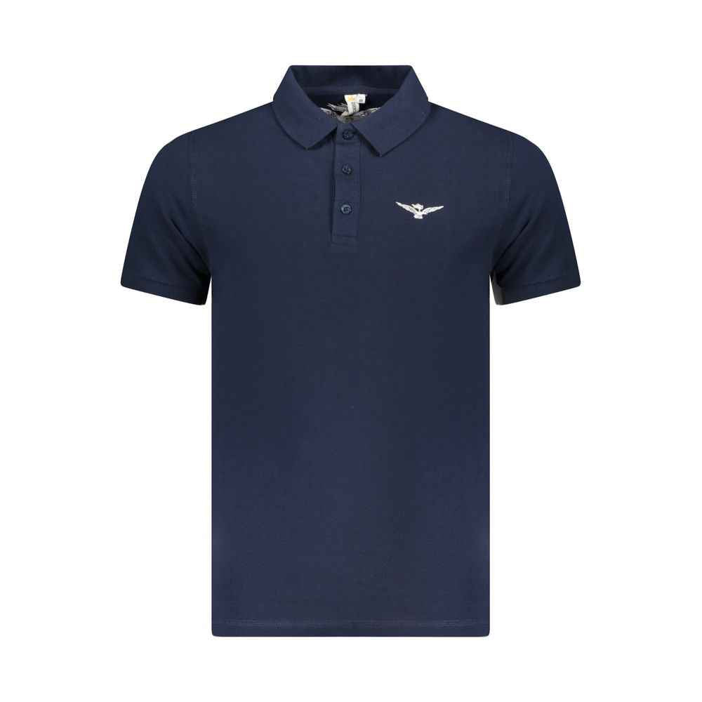Accademia Militare Blue Cotton Polo Shirt