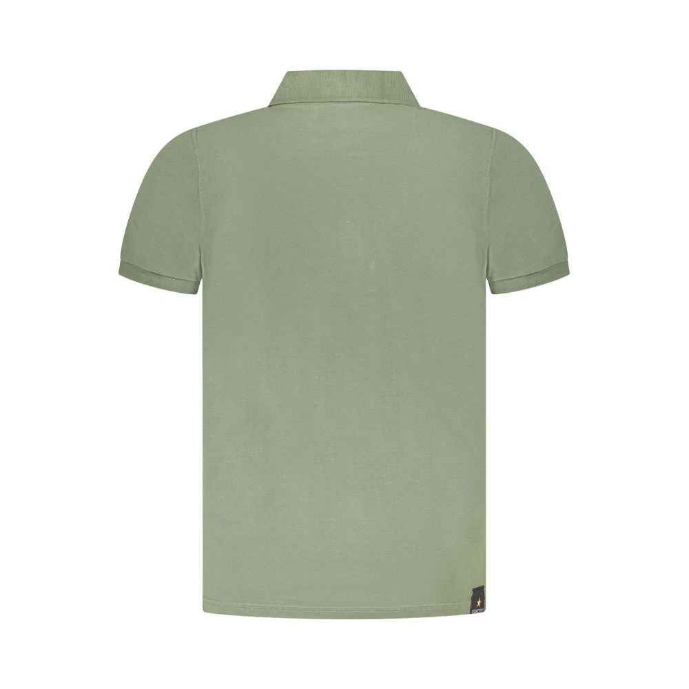 Accademia Militare Green Cotton Polo Shirt