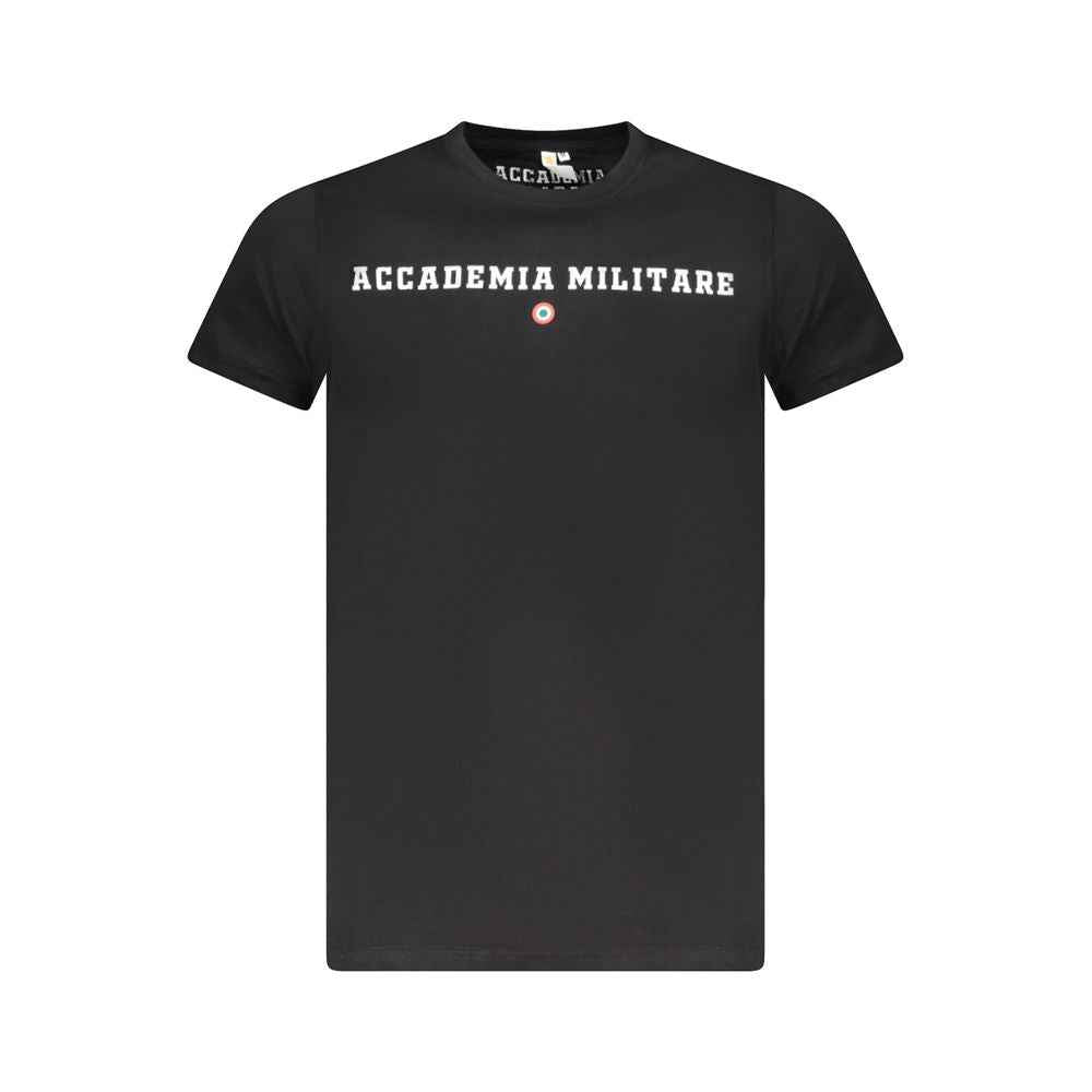 Accademia Militare Black Cotton T-Shirt