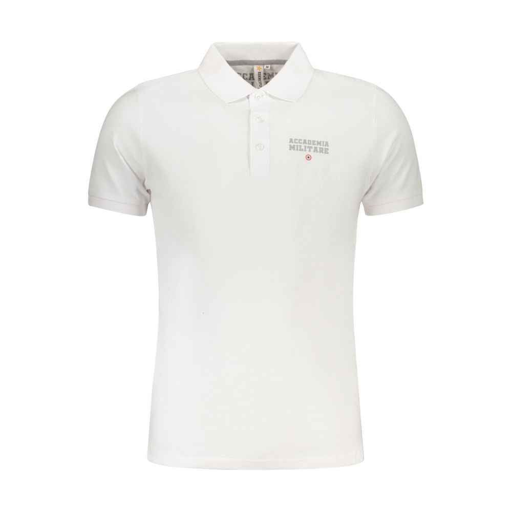 Accademia Militare White Cotton Polo Shirt