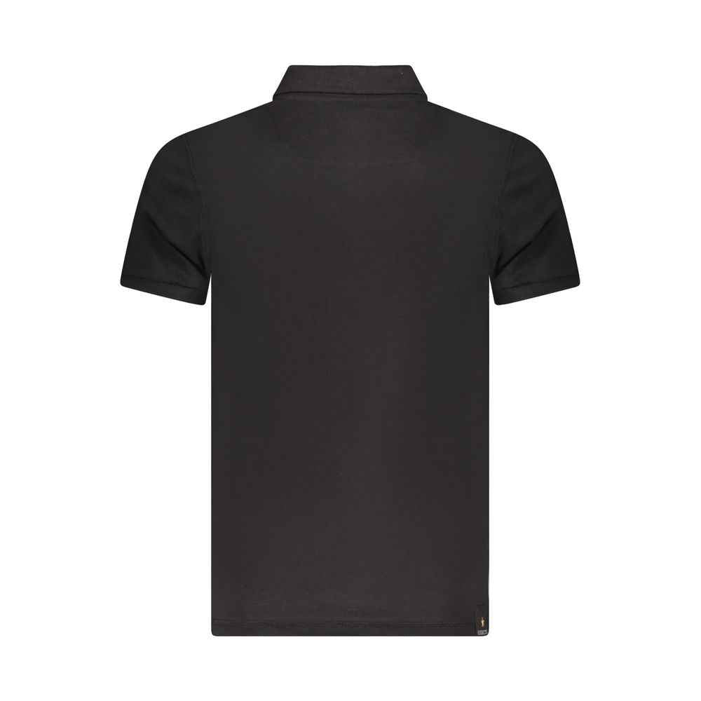 Accademia Militare Black Cotton Polo Shirt