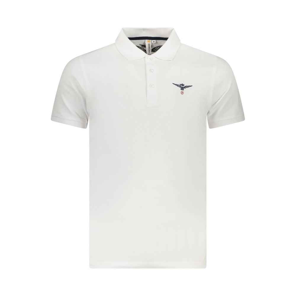 Accademia Militare White Cotton Polo Shirt