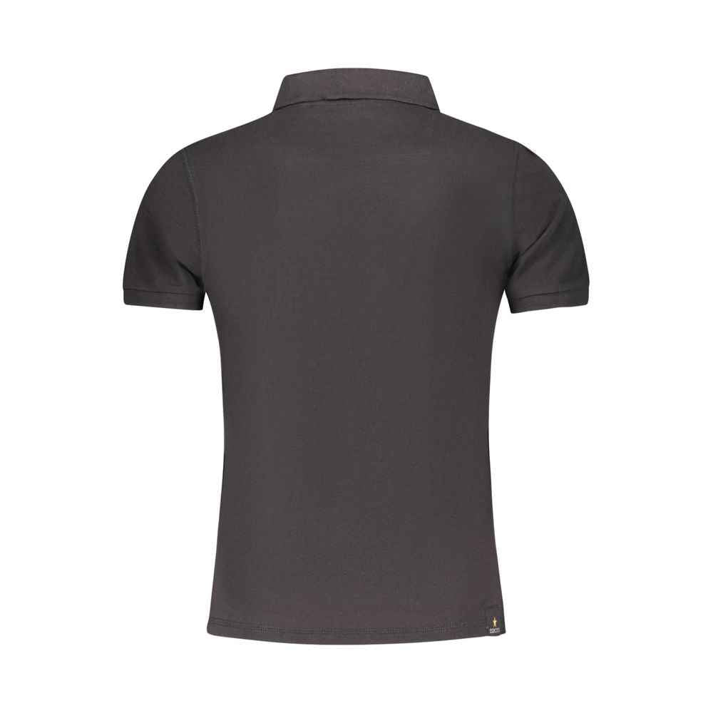 Accademia Militare Black Cotton Polo Shirt
