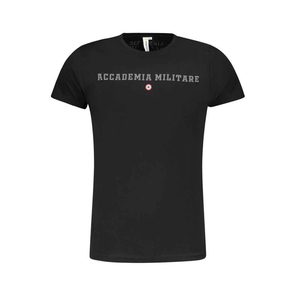 Accademia Militare Black Cotton T-Shirt