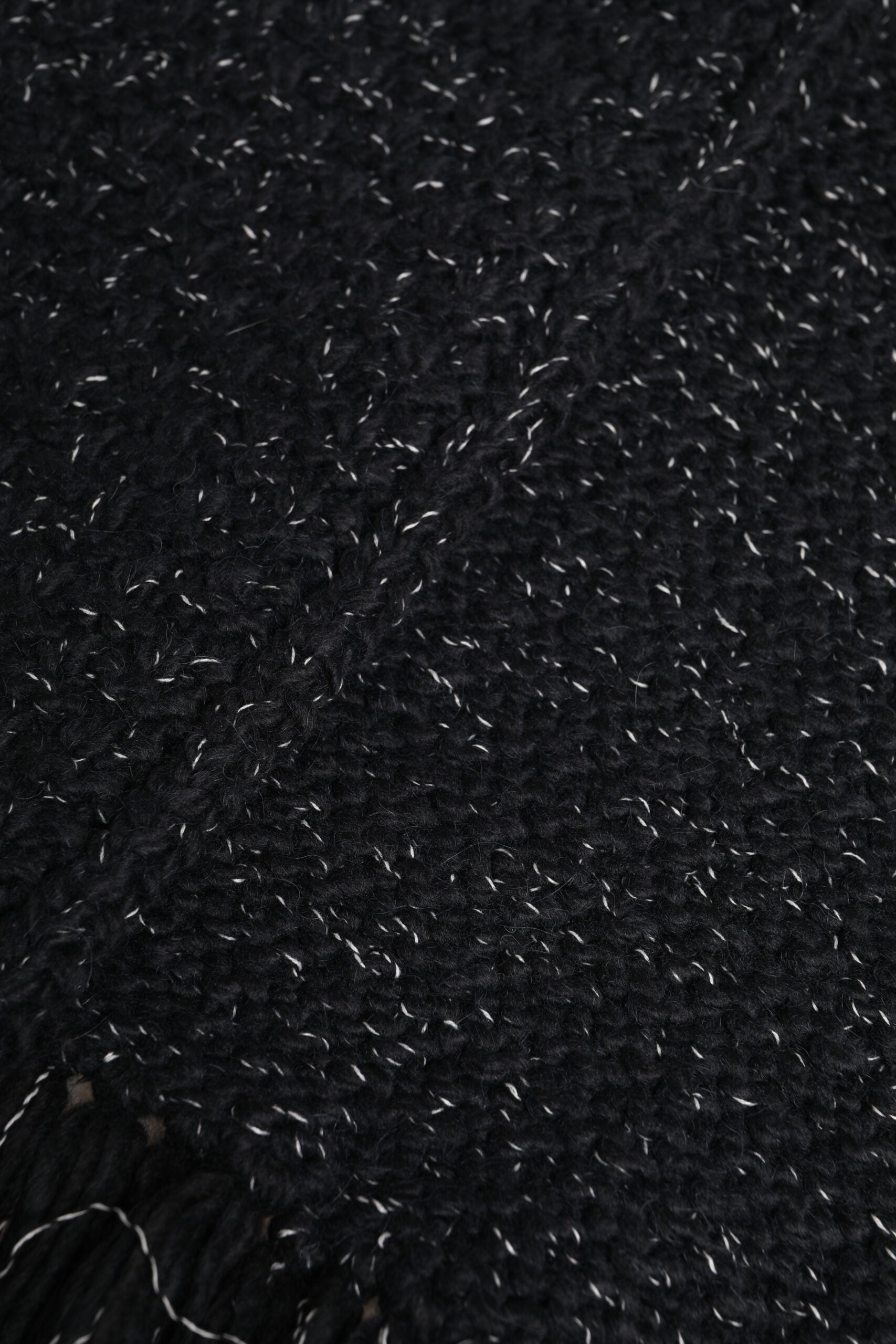 Dolce & Gabbana Black Cashmere Neck Warmer Wrap Shawl Scarf