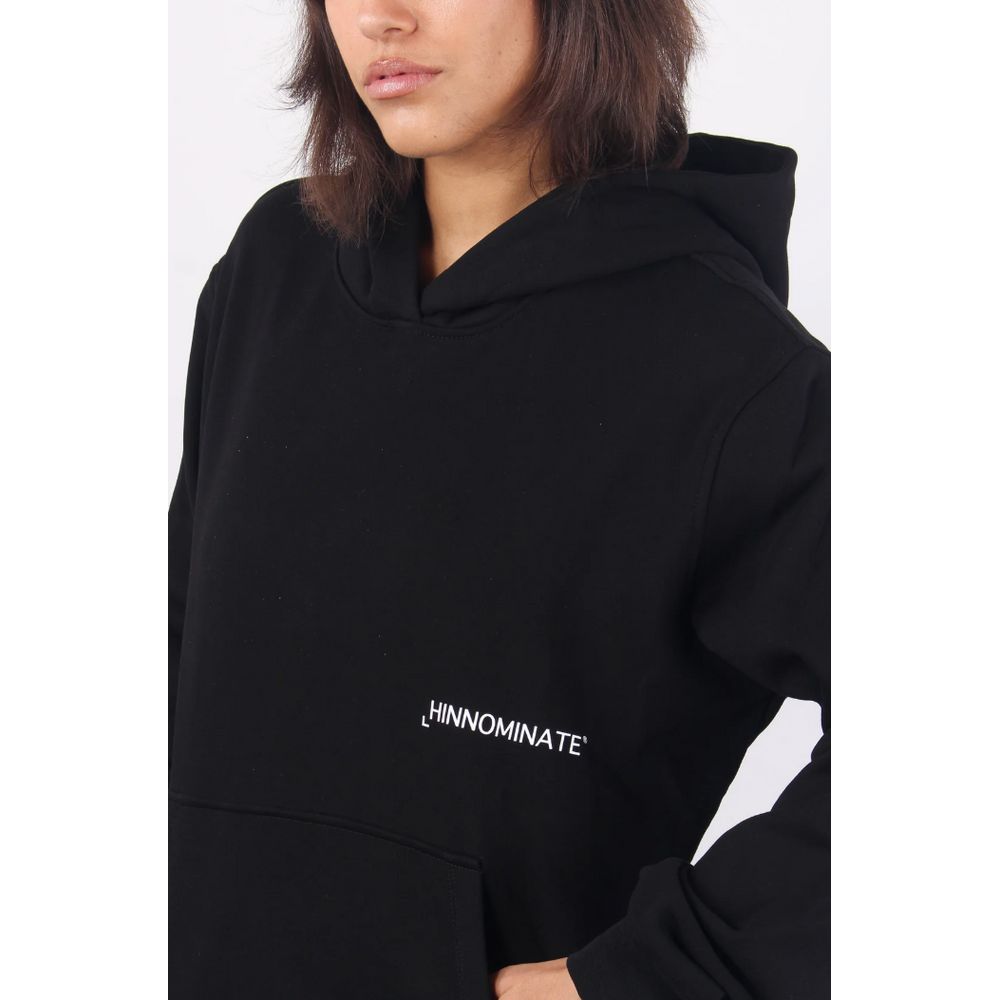 Hinnominate Black Cotton Women Hoodie