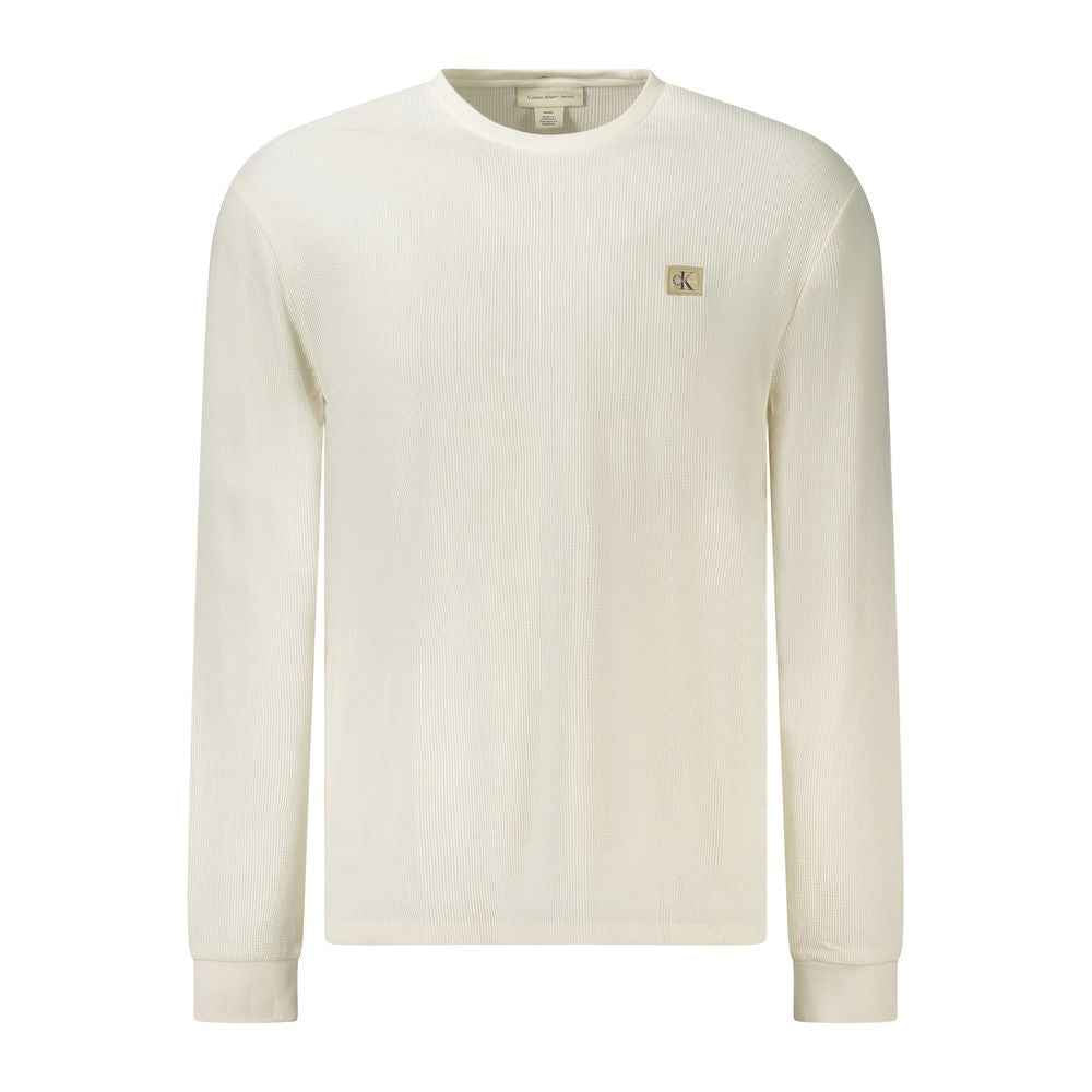 Calvin Klein White Cotton Men Sweater