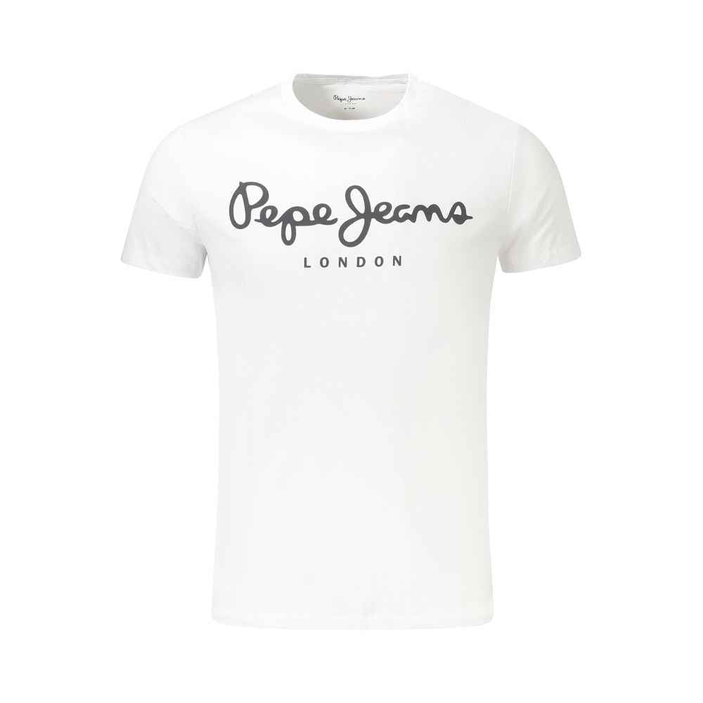 Pepe Jeans White Cotton Men TShirt