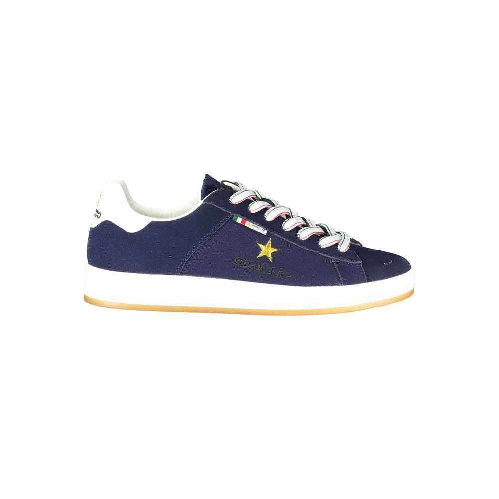 Esercito 1659 Blue Leather Men Sneaker