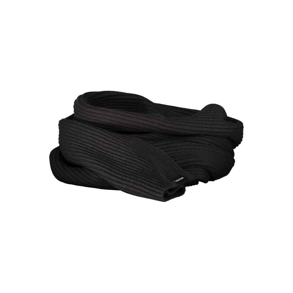Calvin Klein Black Cotton Scarf