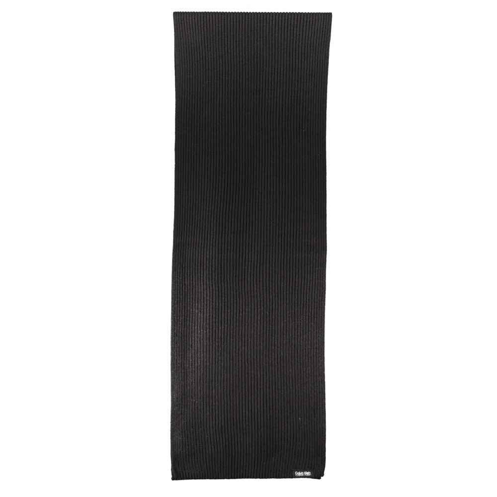 Calvin Klein Black Cotton Scarf