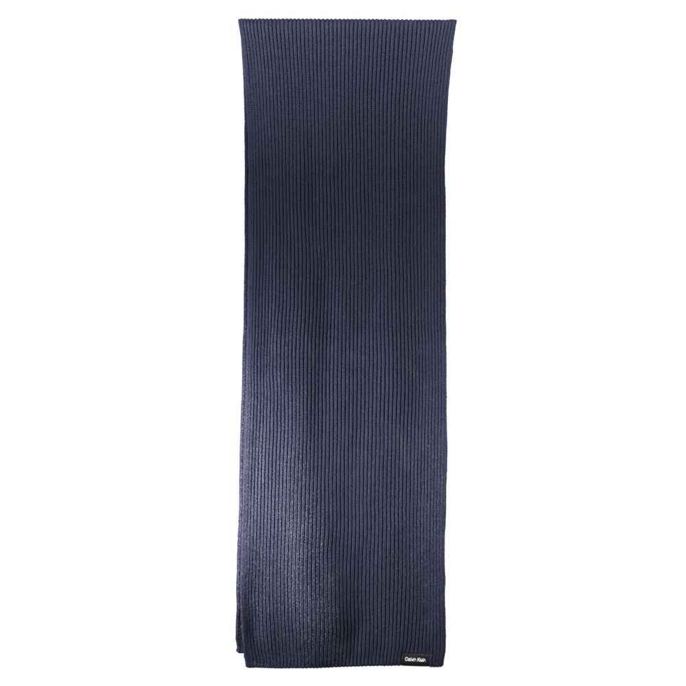 Calvin Klein Blue Cotton Scarf