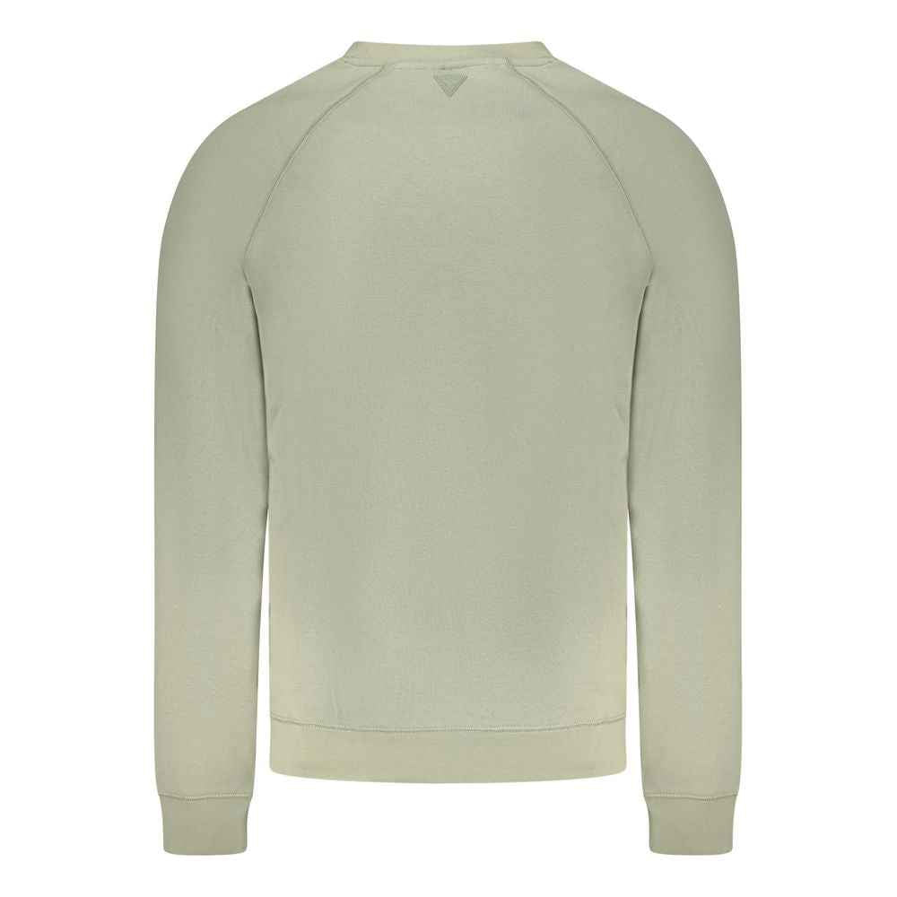 Guess Jeans Green Cotton Men Sweater