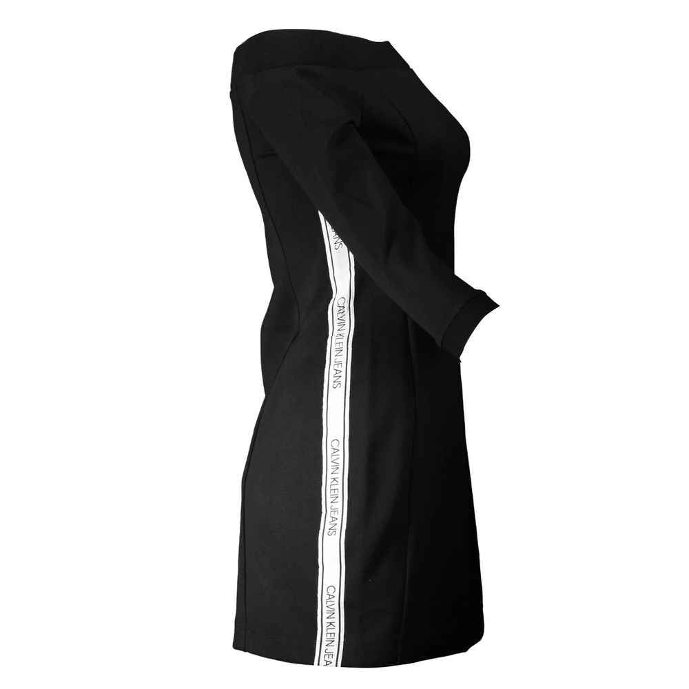 Calvin Klein Black Polyester Dress