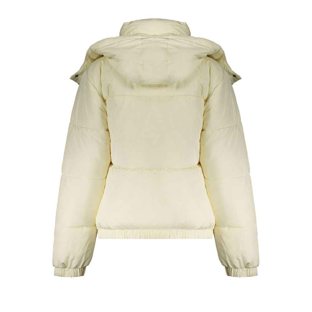 Fila Beige Polyester Jackets & Coat