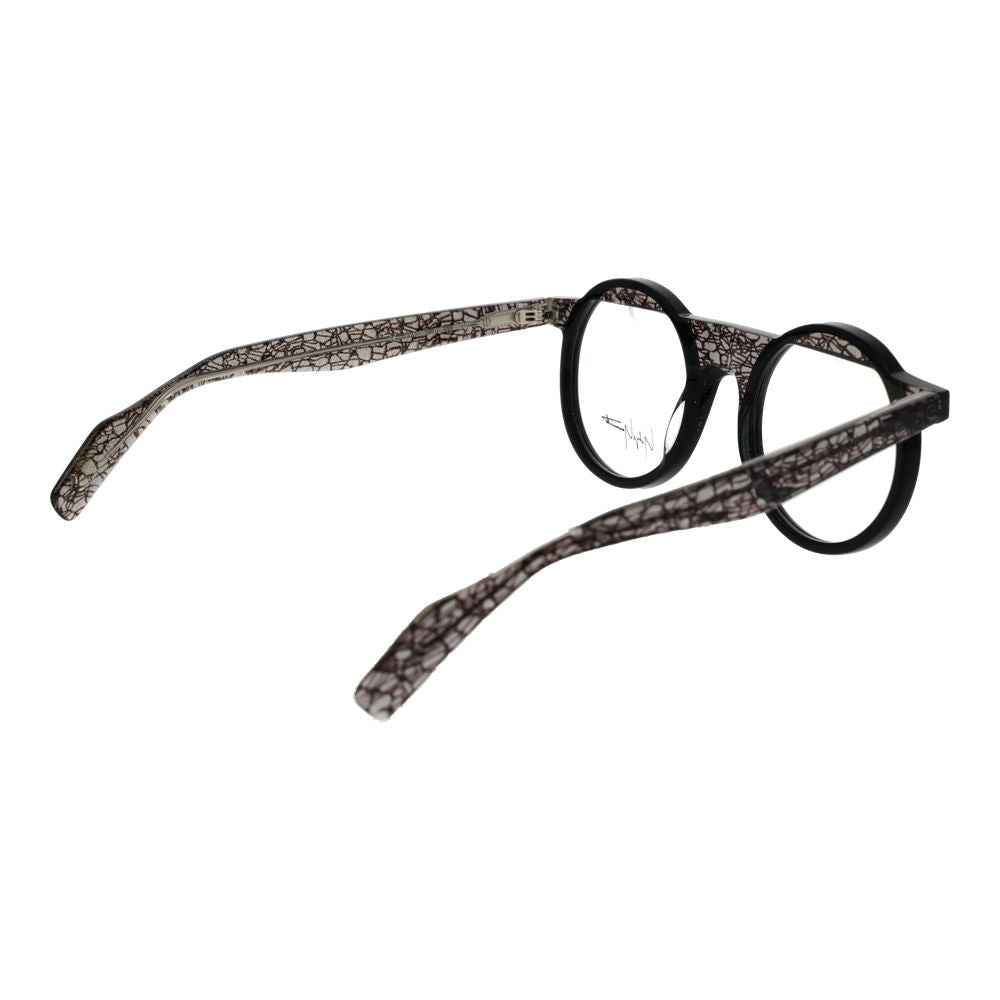 Yohji Yamamoto Black Unisex Glasses Frame