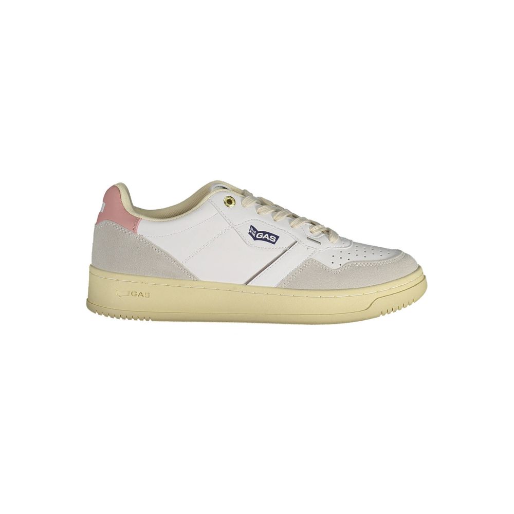 Gas White Artificial Leather Sneaker