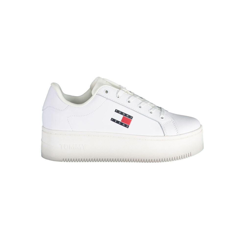 Tommy Hilfiger White Polyester Sneaker