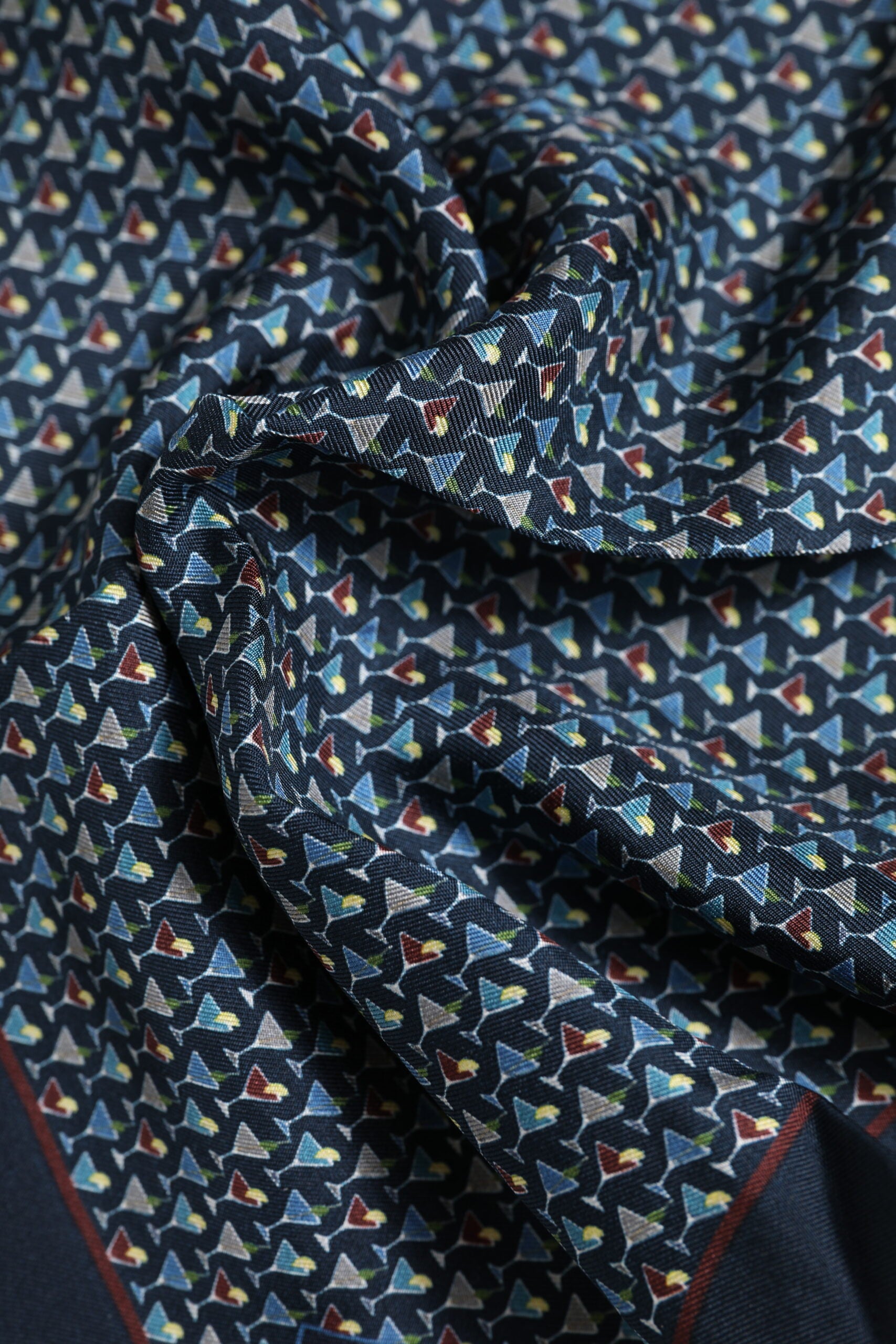 Dolce & Gabbana Blue Cocktail Silk Square Foulard Scarf