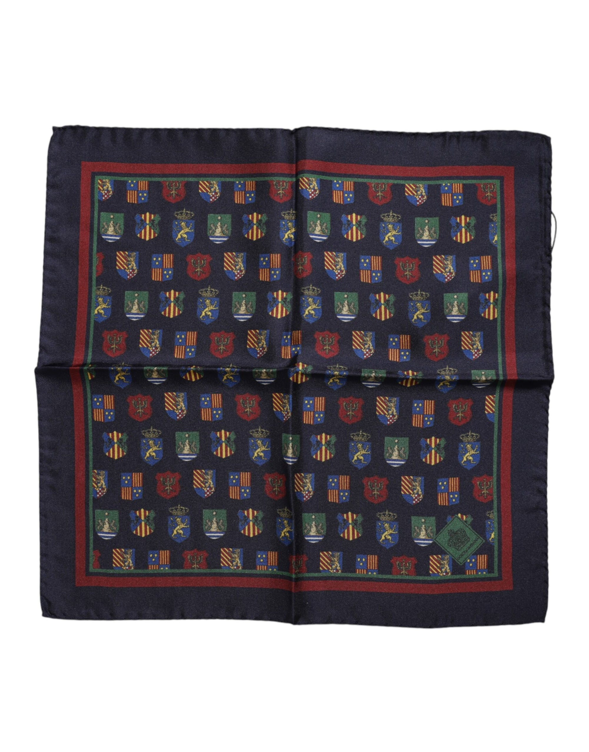 Dolce & Gabbana Multicolor Medals Square Foulard Scarf