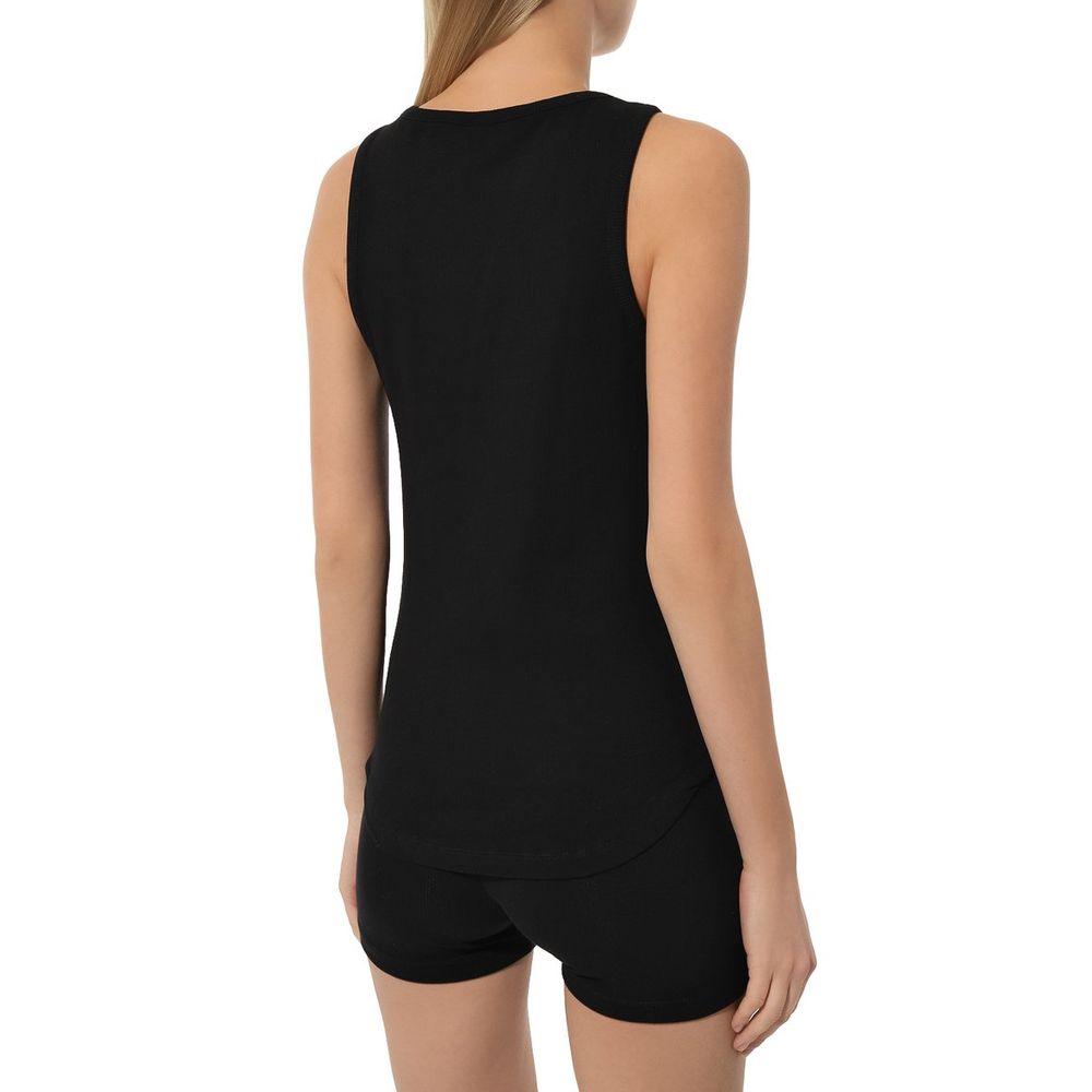 Comme Des Fuckdown "Black Cotton Women Tank Top"