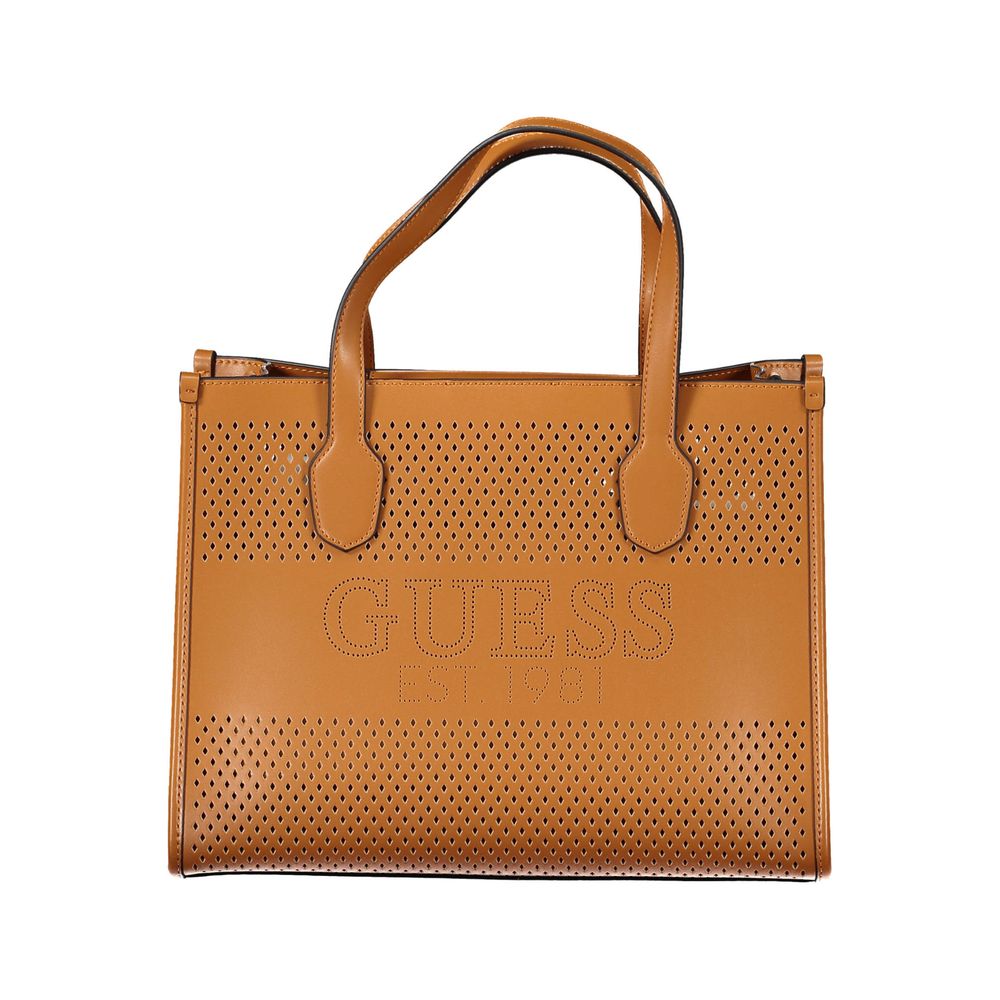 Guess Jeans Brown Polyethylene Handbag