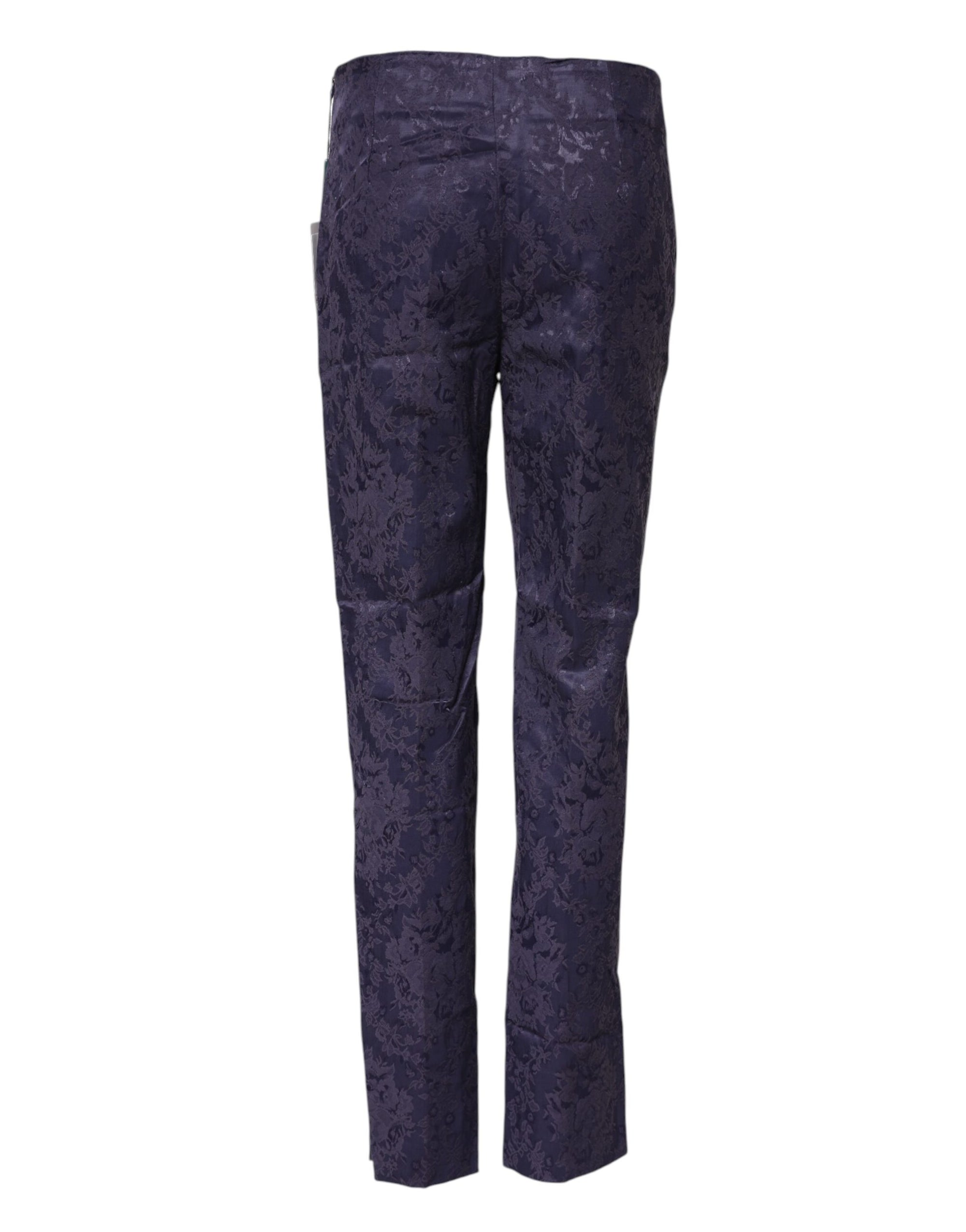BENCIVENGA Purple Jacquard High Waisted Pants
