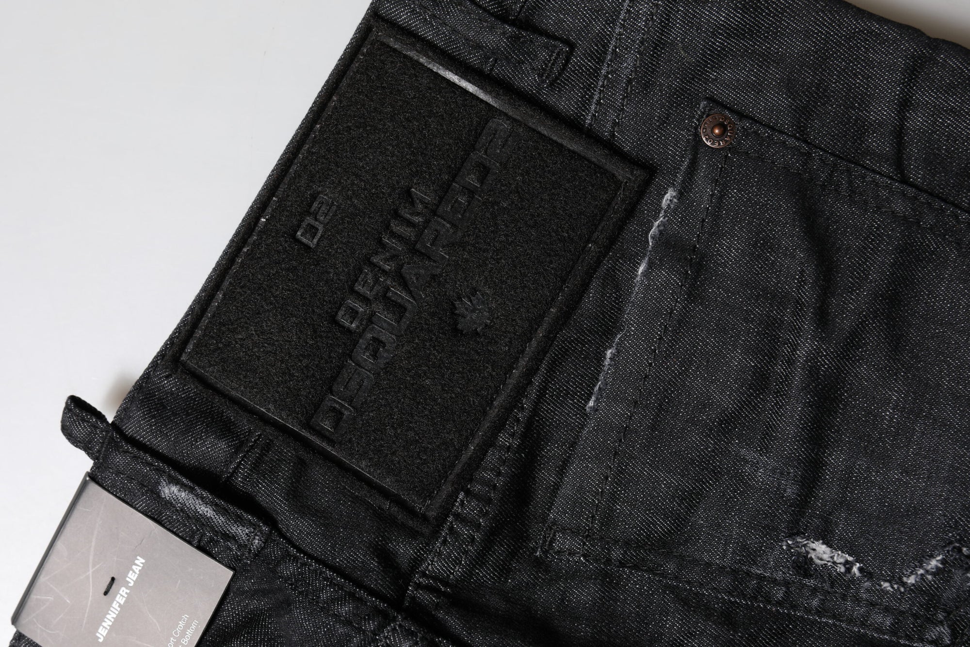 Dsquared² Black Cotton Low Waist Skinny Denim Jeans