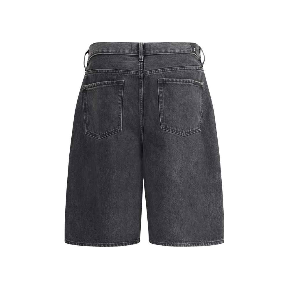 7FOR Denim Caviar Shorts