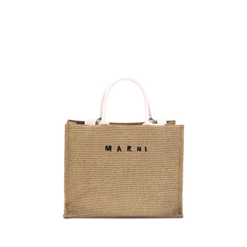 Marni Raffia-effect Tote Bag