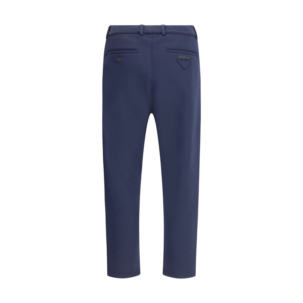 Prada Blue Polyester Casual Pants