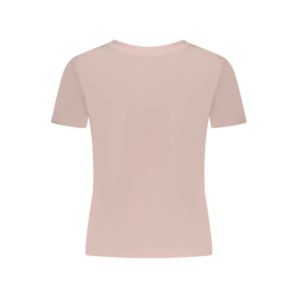 Guess Jeans Pink Cotton T-Shirt