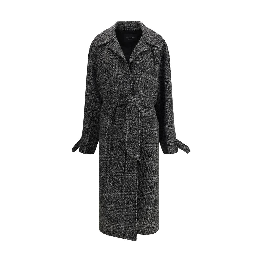 Balenciaga Gray Wool Coat