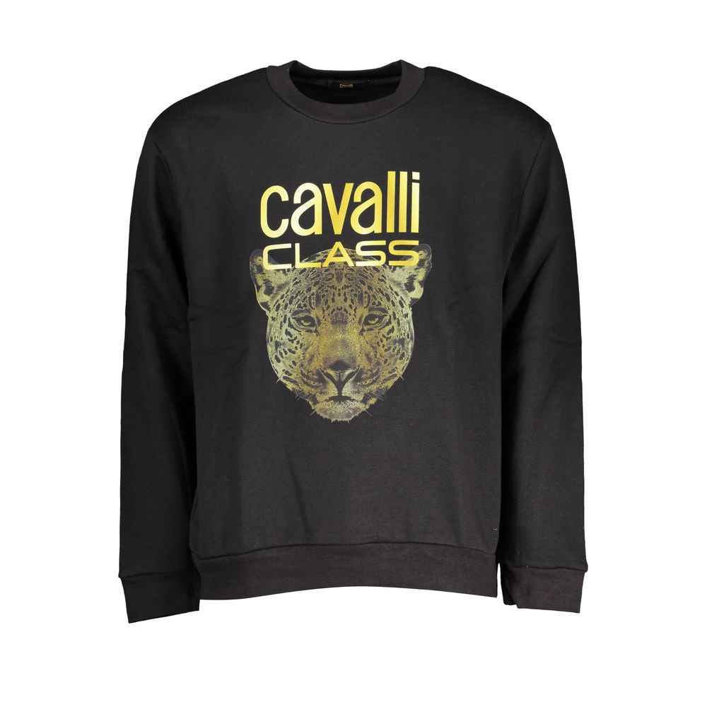 Cavalli Class Black Cotton Women Sweater