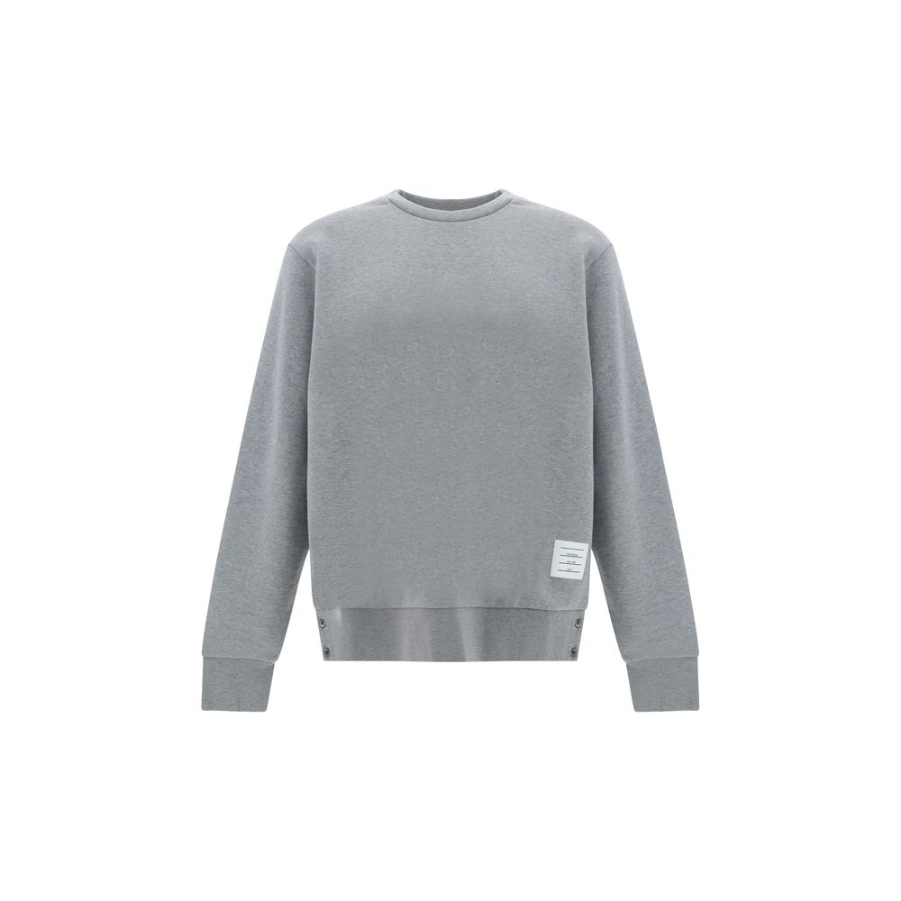 Thom Browne Gray Cotton Sweatshirt