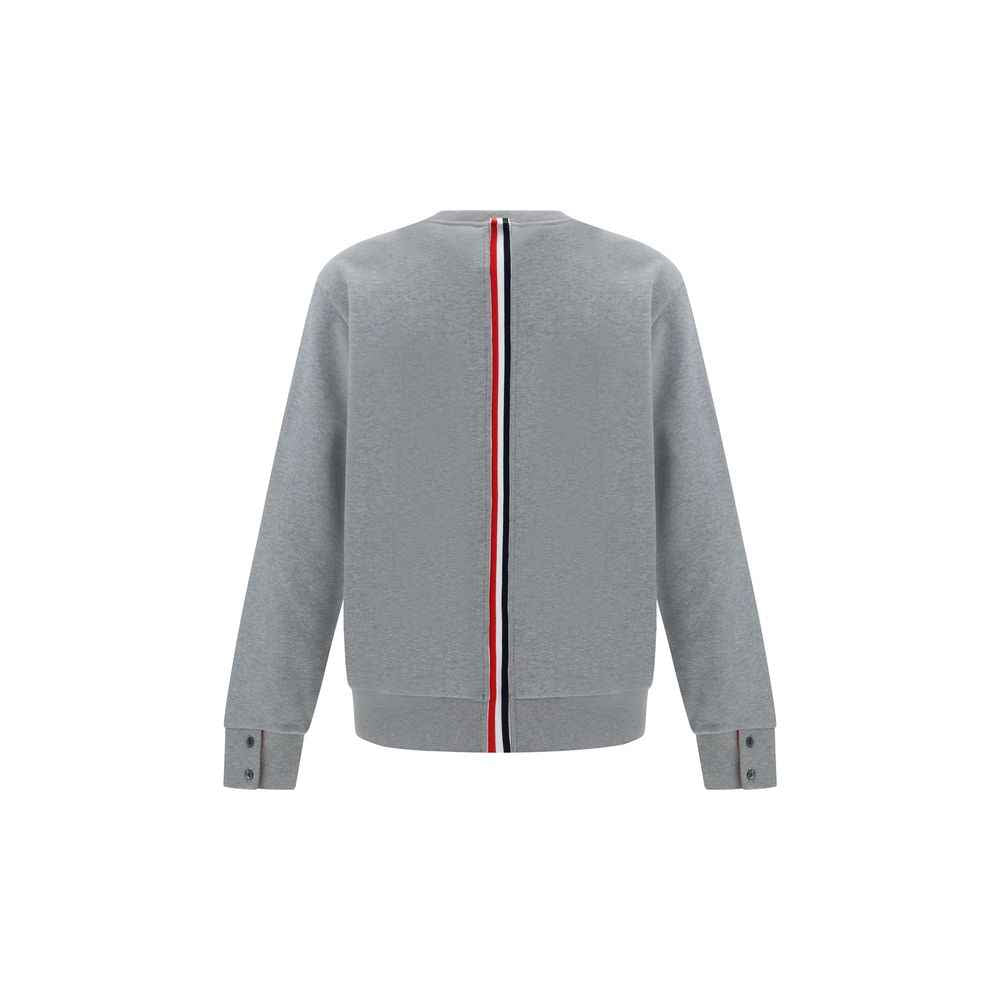 Thom Browne Gray Cotton Sweatshirt