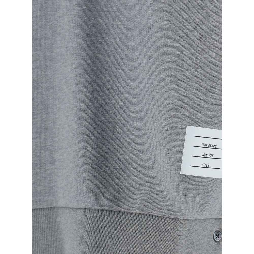 Thom Browne Gray Cotton Sweatshirt