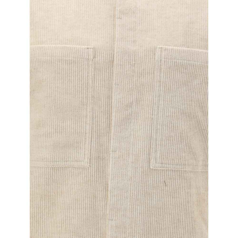 Rick Owens Cream Cotton Shirt
