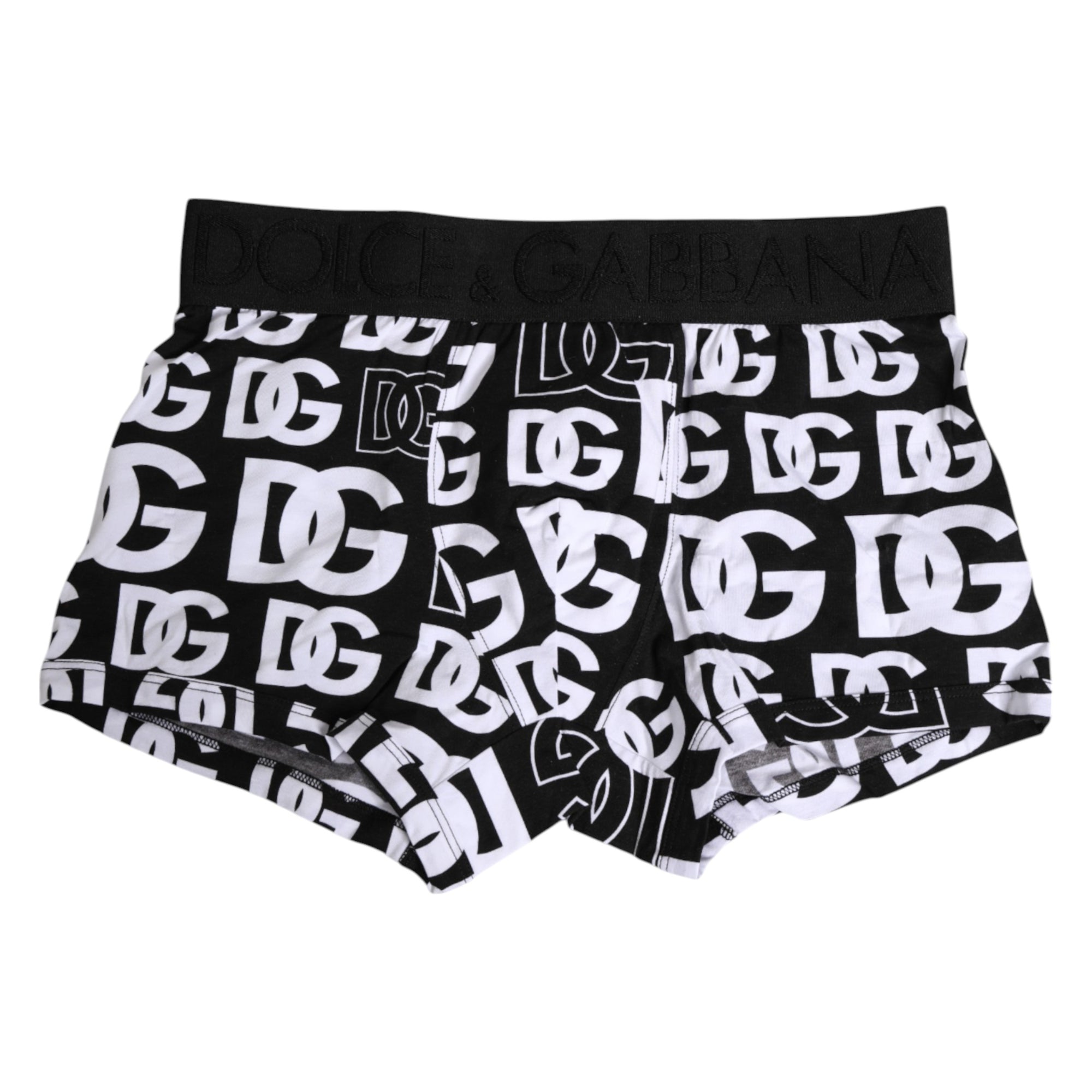Dolce & Gabbana Black Cotton Logo Regular Men Boxer Underwear