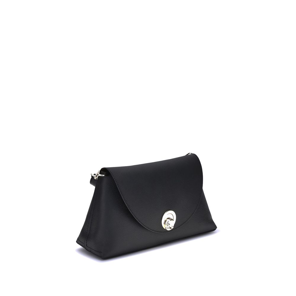 Coccinelle Black Calf Leather Bos Taurus Shoulder Bag