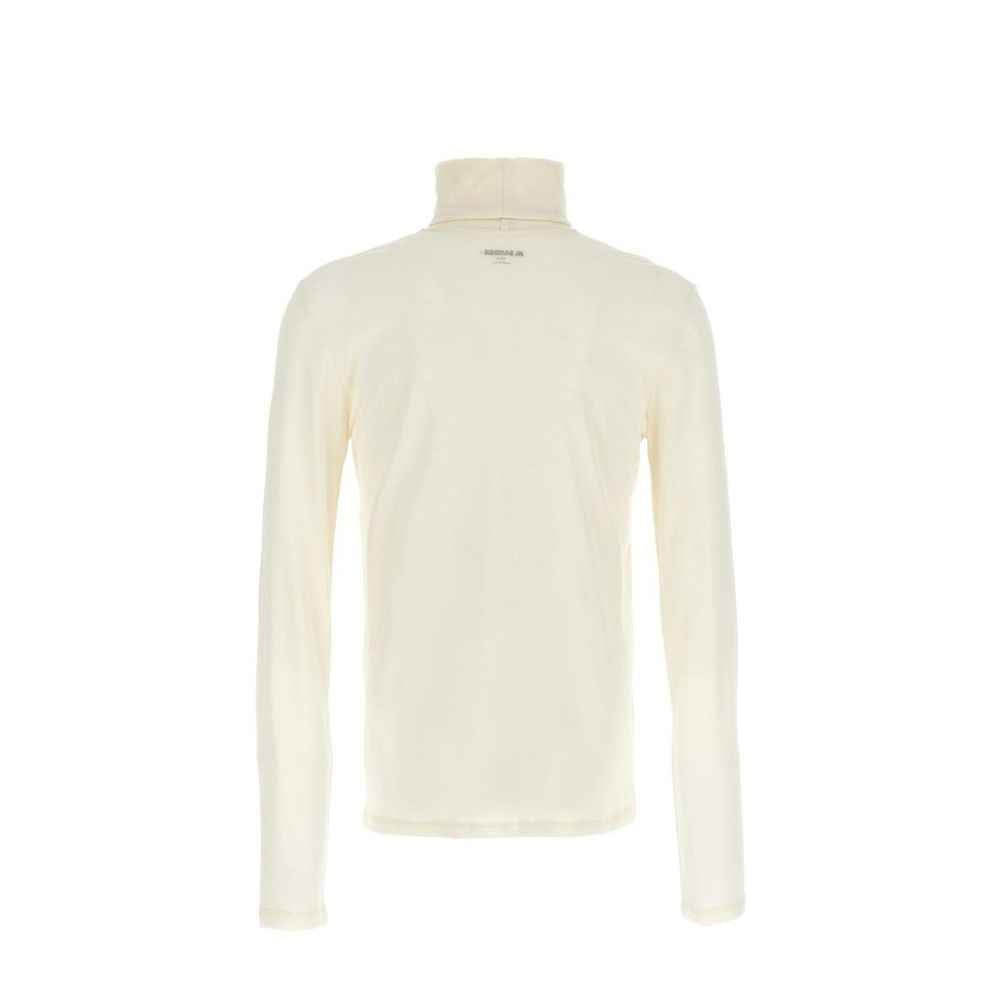 Jil Sander White Polyester Turtleneck
