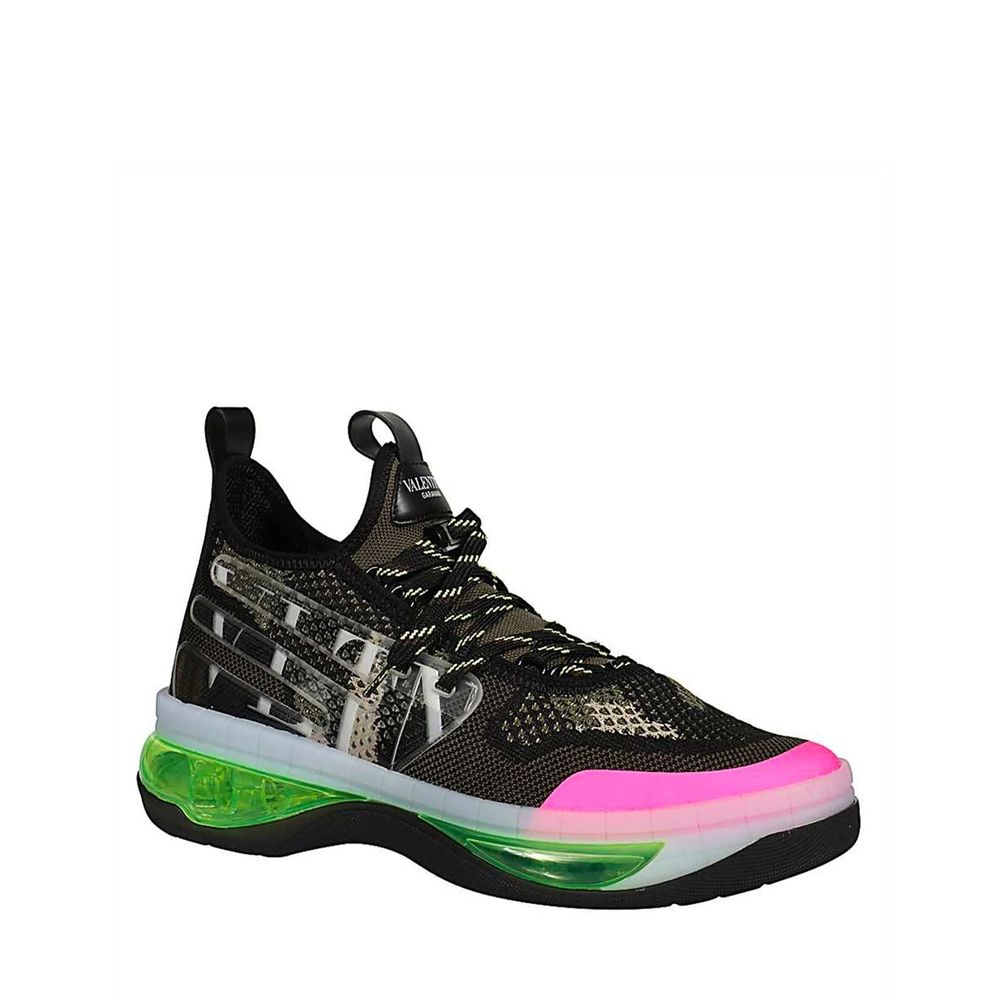 Valentino Garavani Black Fabric Athletic Sneakers