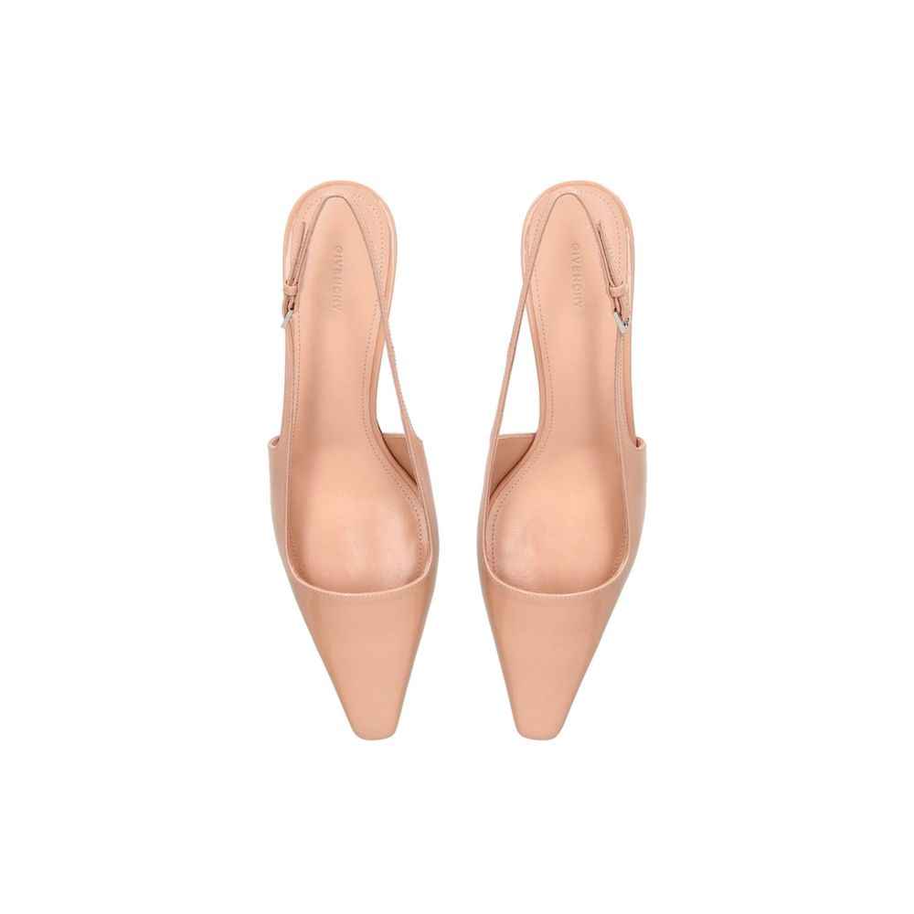 Givenchy Beige Calfskin Mid Heel Pumps
