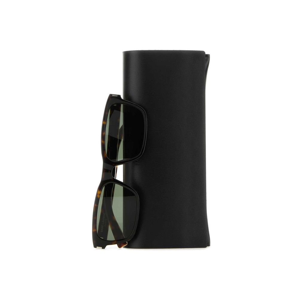 Saint Laurent Brown Acetate Sunglasses
